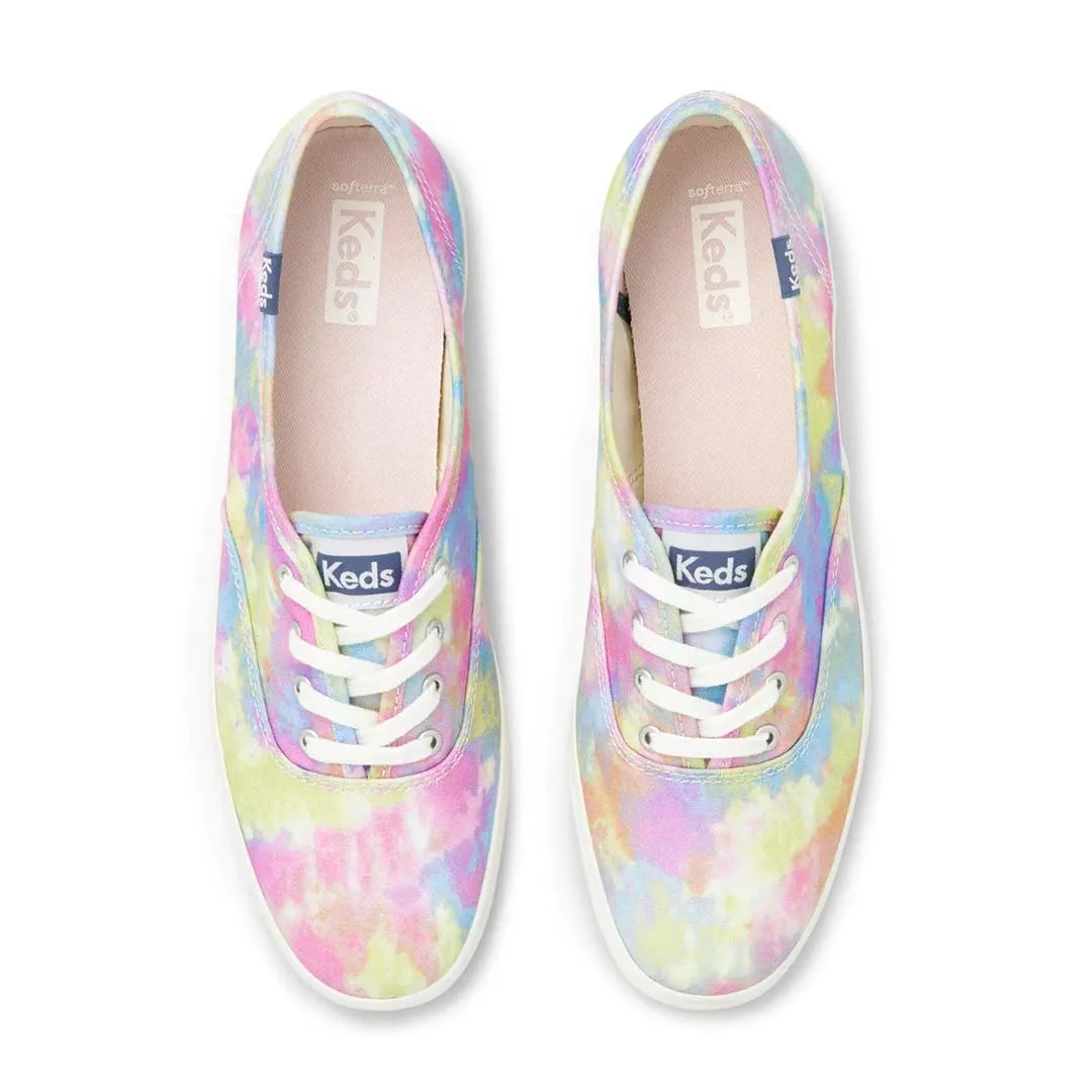 Running Routine Low Profile Midsole Keds - Women's Champion Tie Dye Shoes (WF65876)