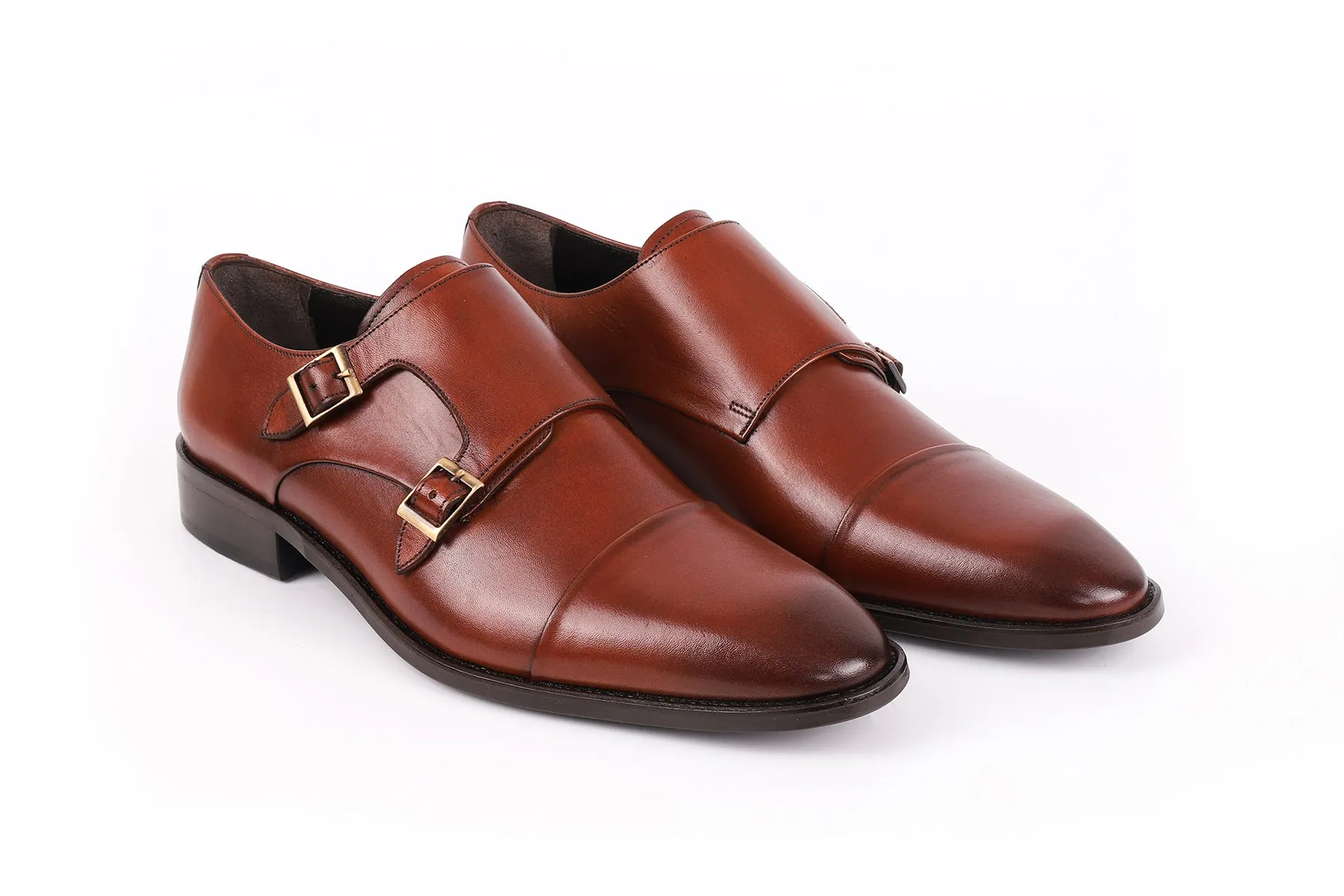 Lefors Double Monk Dress Shoes Core Edge Clean Style