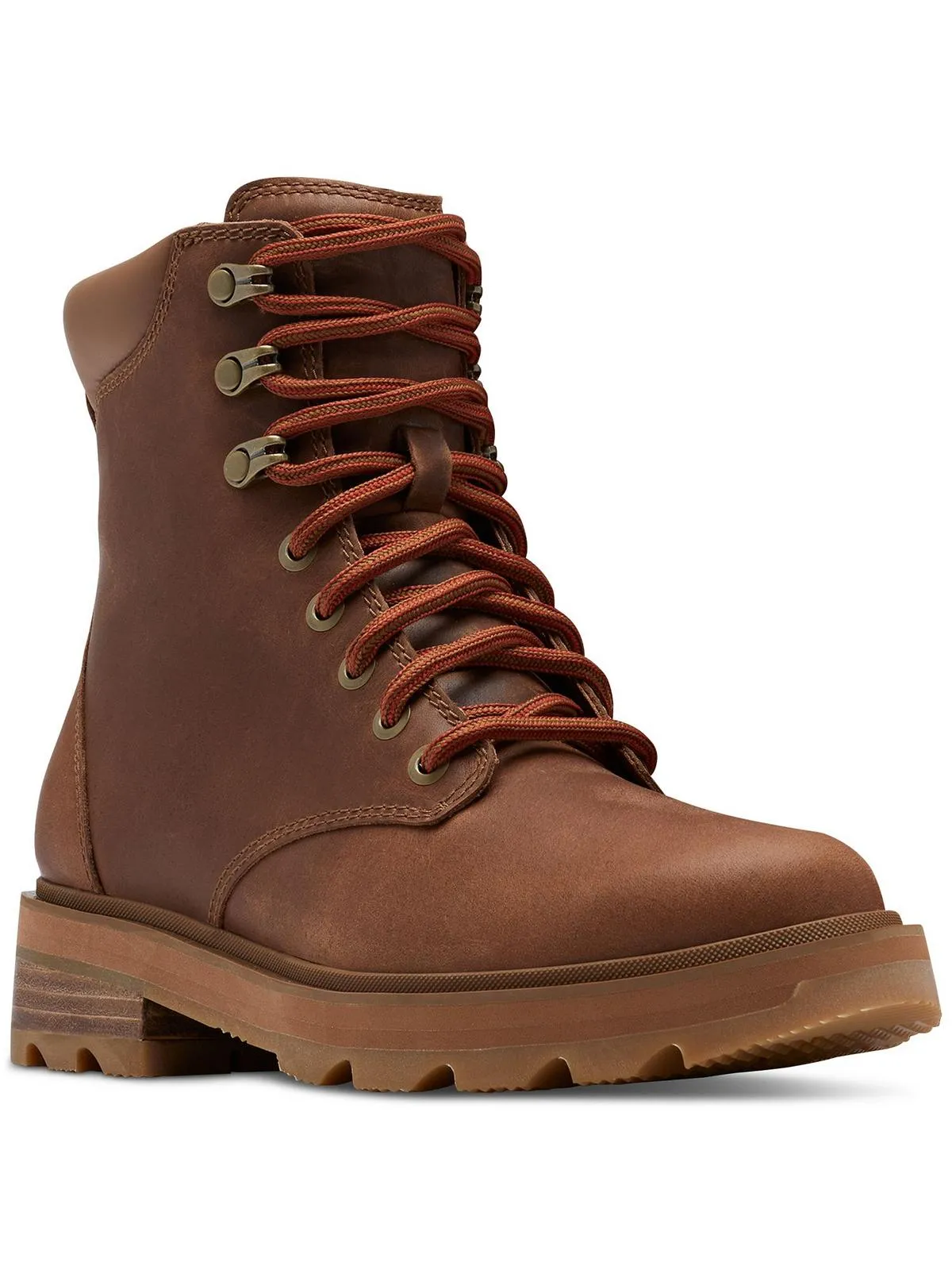 Lennox Lace STKD Womens Leather Booties Ankle Boots Grippy Outsole Backcountry Camper Shock Absorbing Mountain Hike