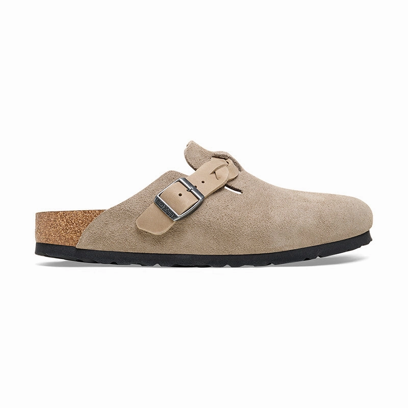 Oxford Style Women's Boston Braid Narrow Taupe Suede