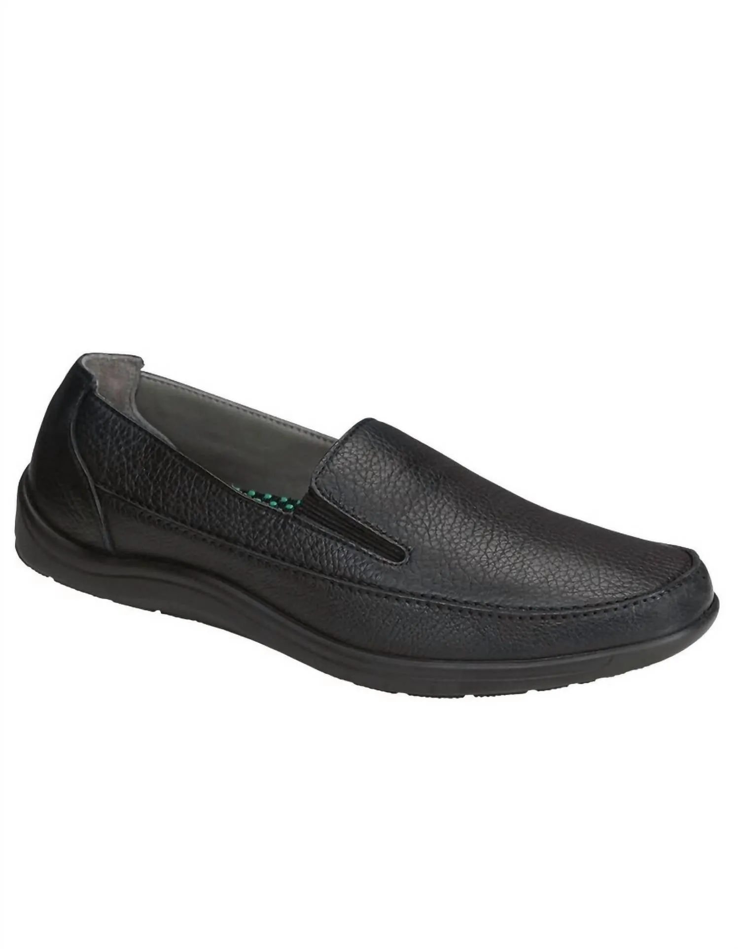 Relax Step Shoes Men's Weekender Slip On Loafer - Narrow In Black