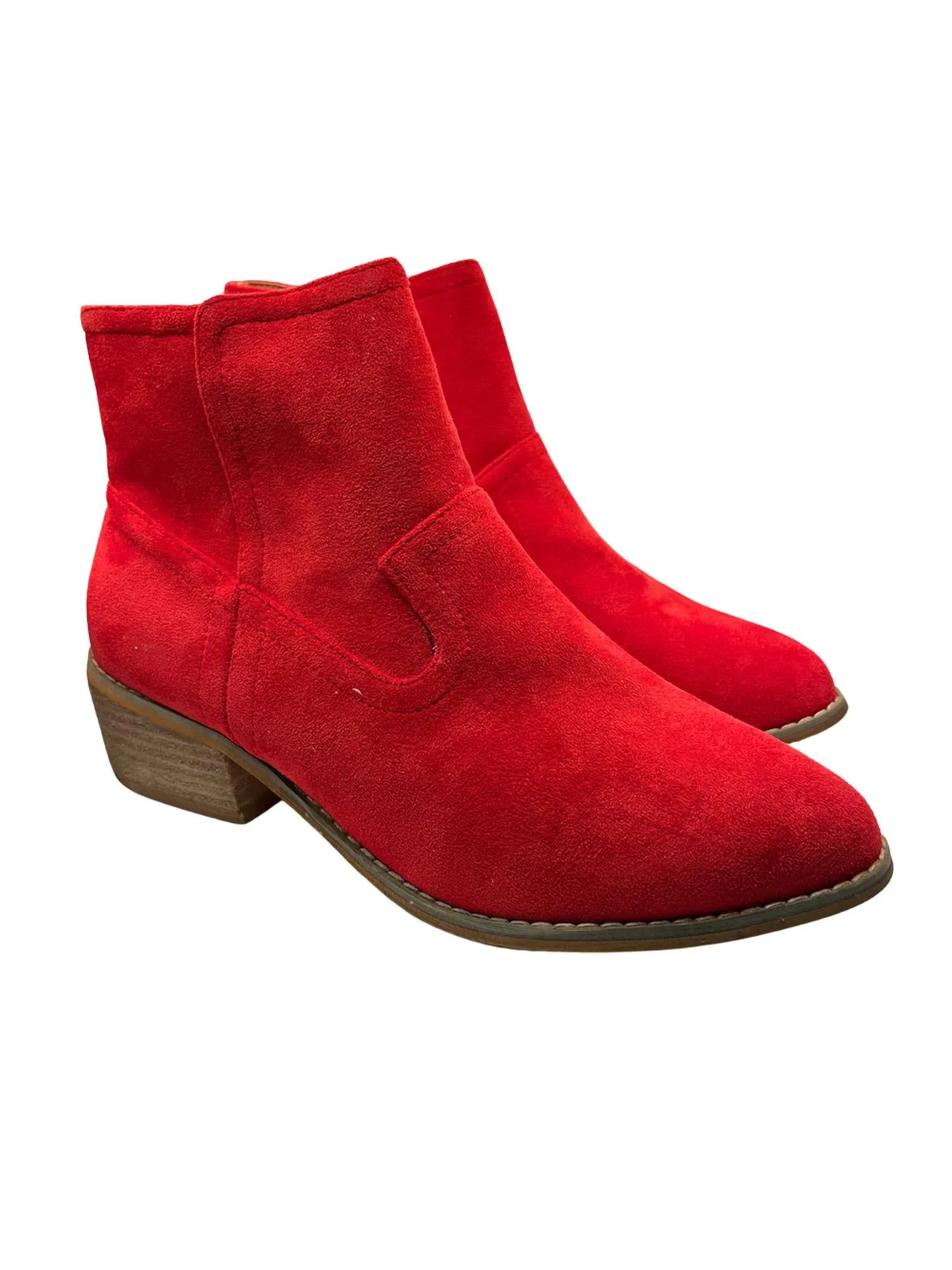 Cowgirl Vibe Rubber Compound Outsole Women Salem Boot In Red