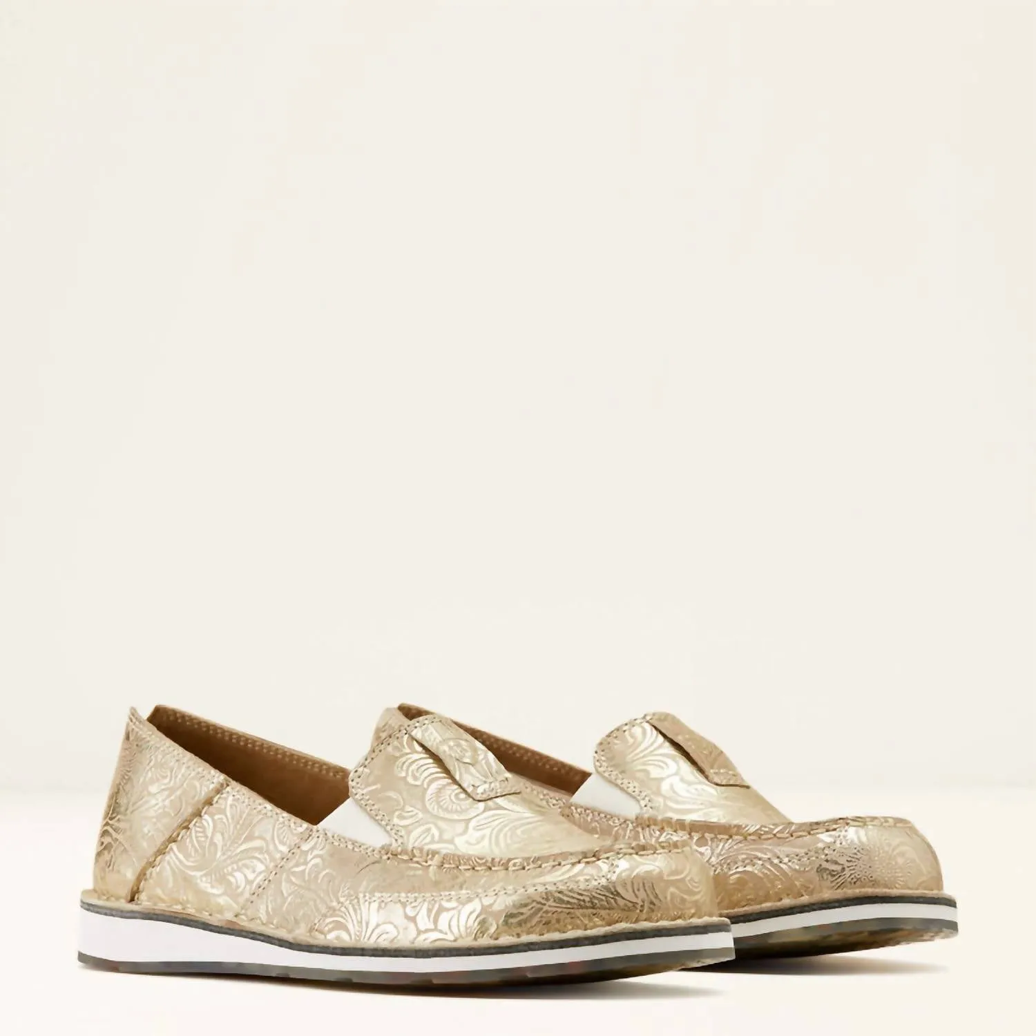 Women's Cruiser Slip-On In Pearl Ankle Supportive Slip On Slip Fit Comfort