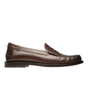 Slip On Shoes Fit Bally Coelo 6301851 Men's Ebano Leather Moccasins