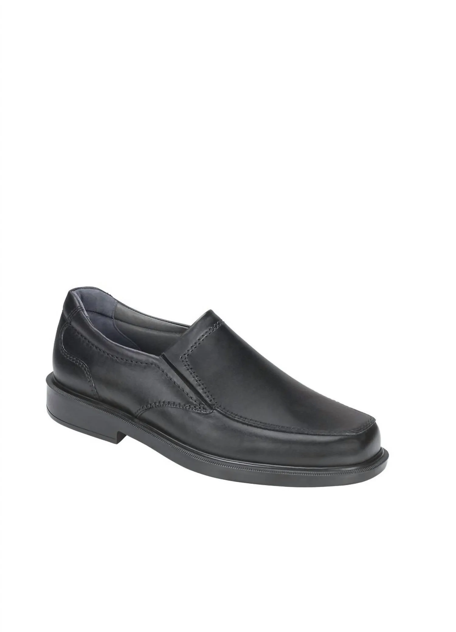 Men's Diplomat Slip On Loafer - Wide In Black Molded Footbed
