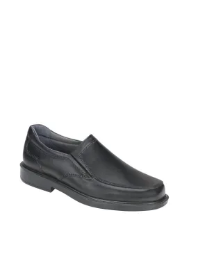 Men's Diplomat Slip On Loafer - Wide In Black Molded Footbed