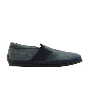 Urban Ready High Quality Slip On Tod's Slip-on Loafers in Navy Blue Suede