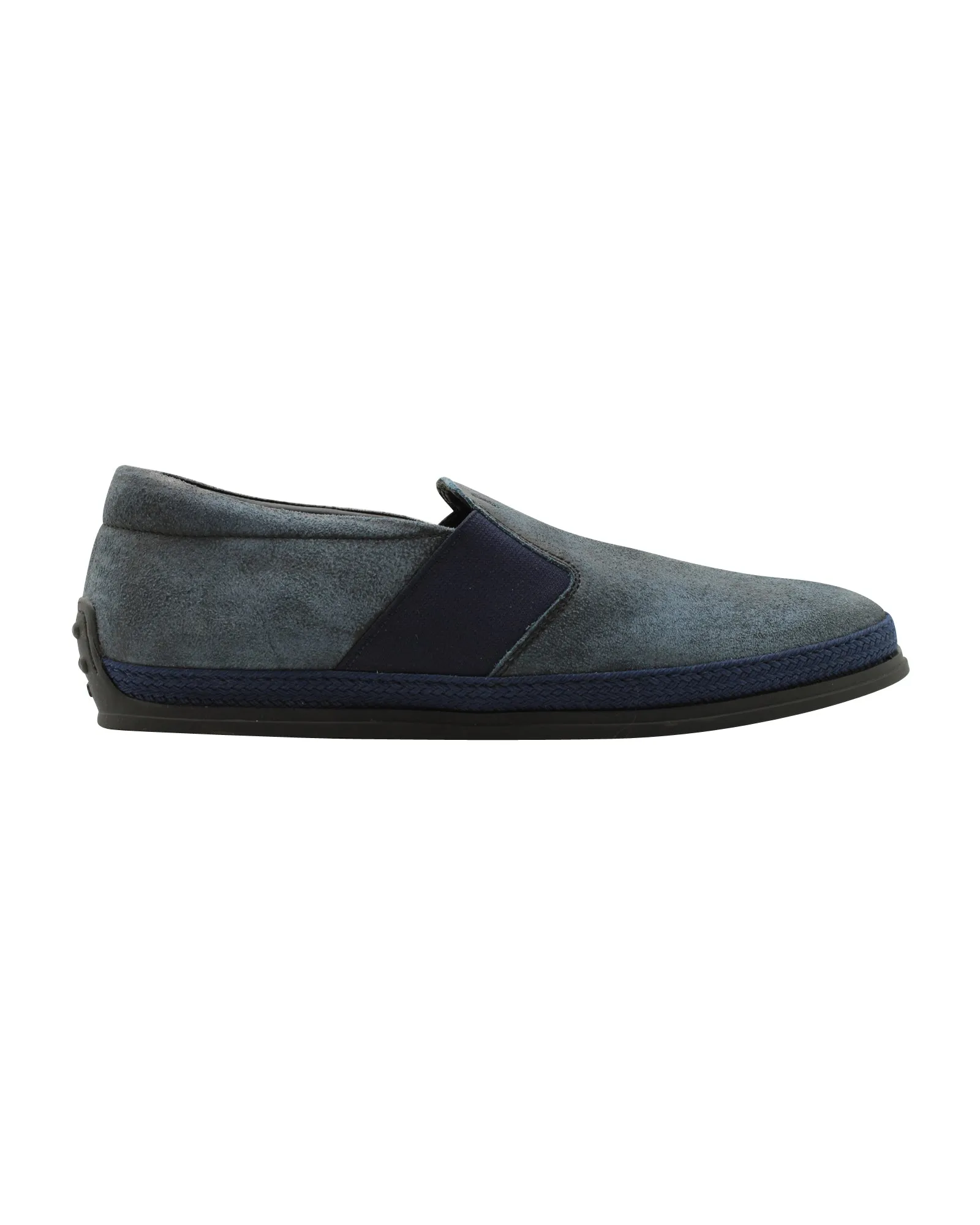 Urban Ready High Quality Slip On Tod's Slip-on Loafers in Navy Blue Suede