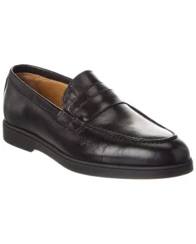 M by Bruno Magli Ezra Leather Loafer Relax Step Shoes Comfort Walk Fit