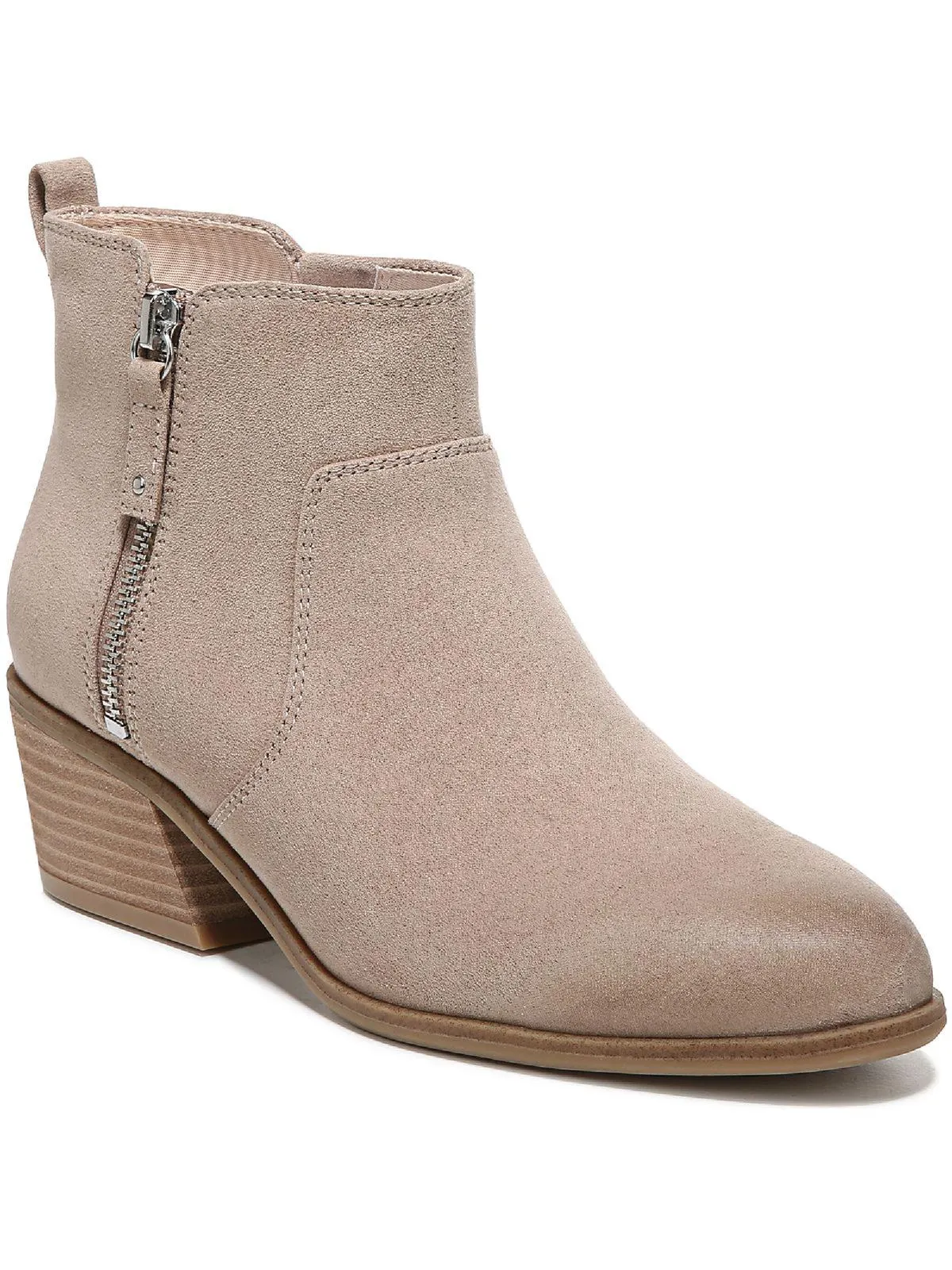 Slip   Resistant Lug Versatile Wear Lawless Womens Faux Leather Almond Toe Booties