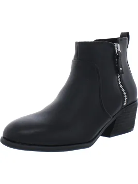 Seamless Interior Construction Lawless Womens Faux Leather Almond Toe Booties