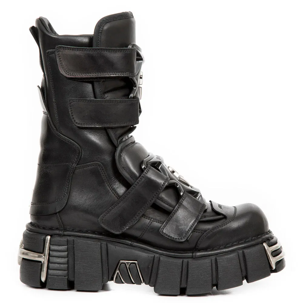 M-422-S1 Metallic Platform Boots Comfortable to walk Shock Absorbing Technology