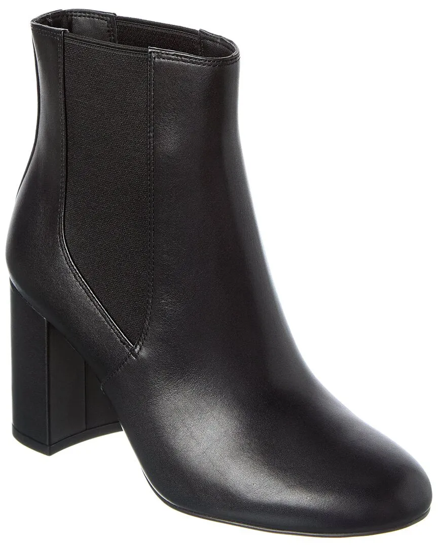 Stuart Weitzman Celina Leather Chelsea Boot Crisp Look Heat-resistant