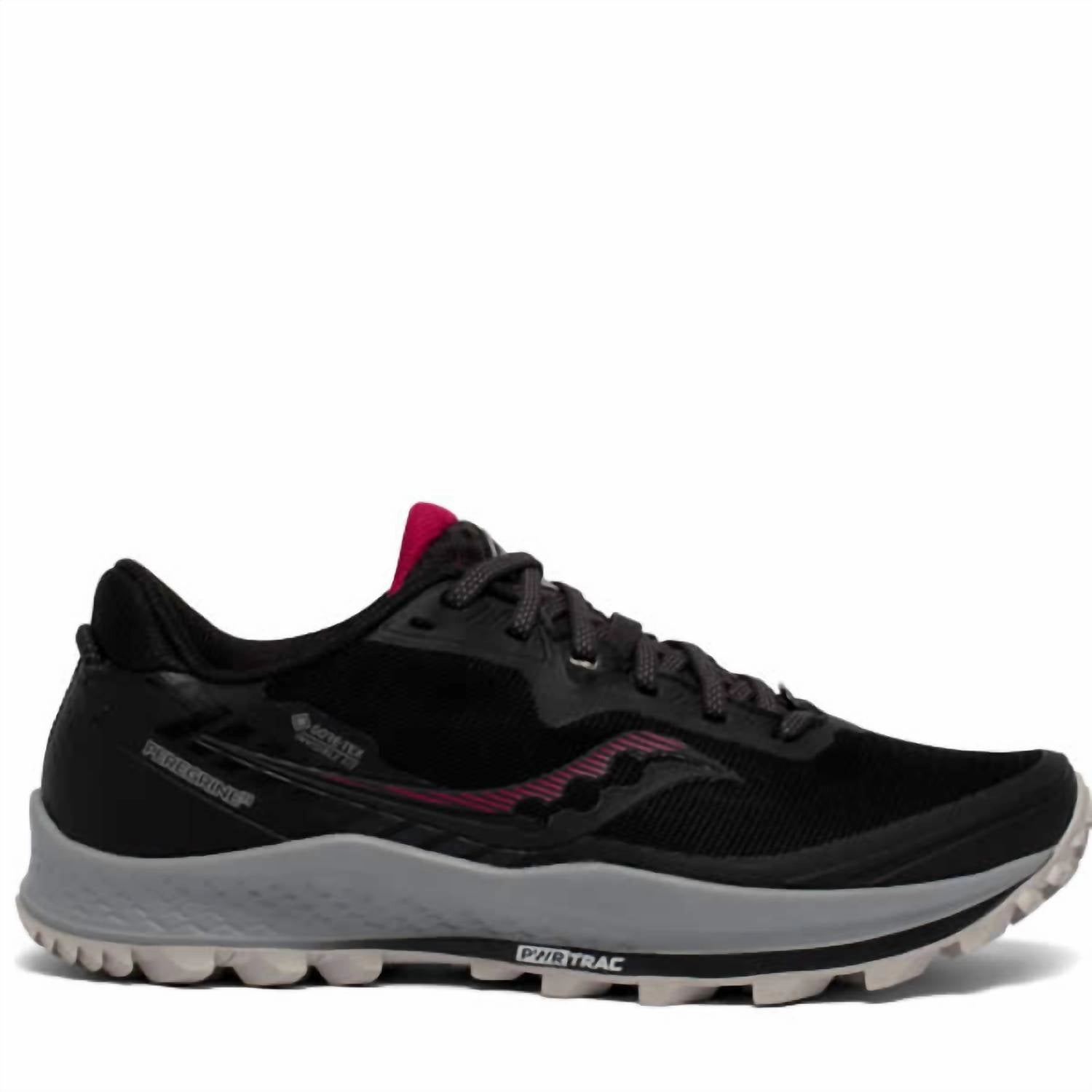 Women's Peregrine 11 Gore-Tex Shoe In Black/cherry endurance training shoes Ultra Breathable Fabric