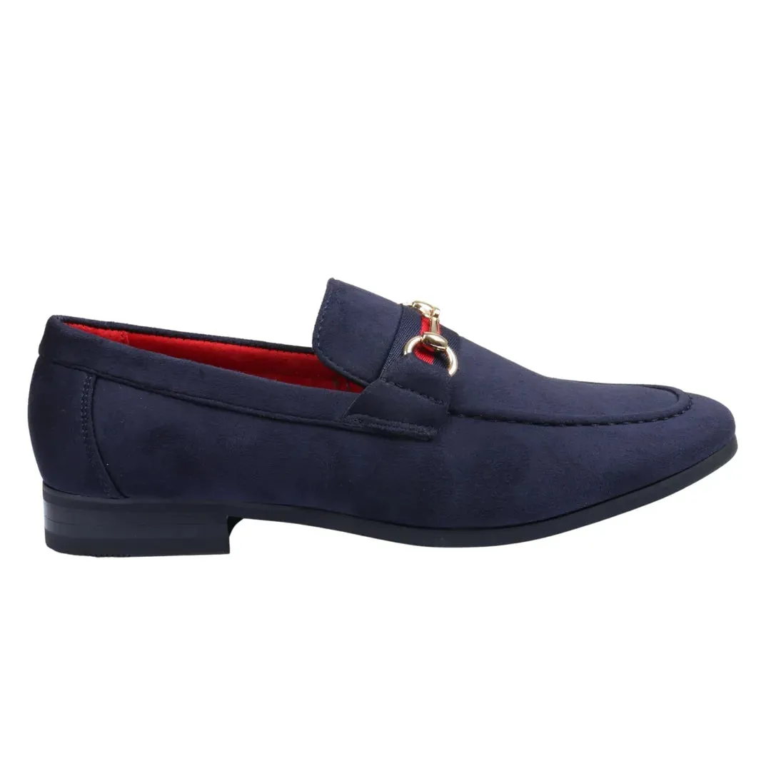 Shock Absorbent Easy Travel Fit Loafers Shoes Suede Leather Lined Slip On Buckle Formal Shoe