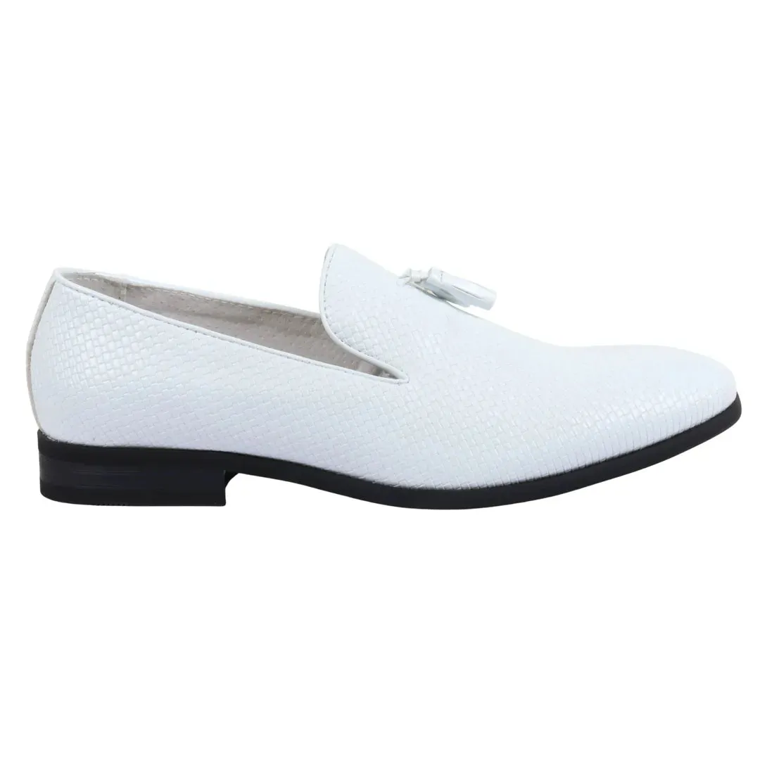 Multi Purpose Quick Step Ease Loafers Slip On Leather Lined Tassel Pattern Formal Shoe