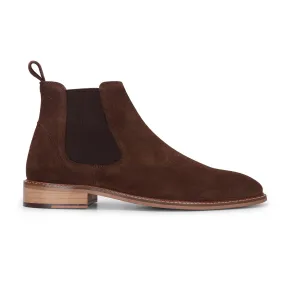 Movement Control London Brogues Men's Brown Suede Leather Chelsea Boots
