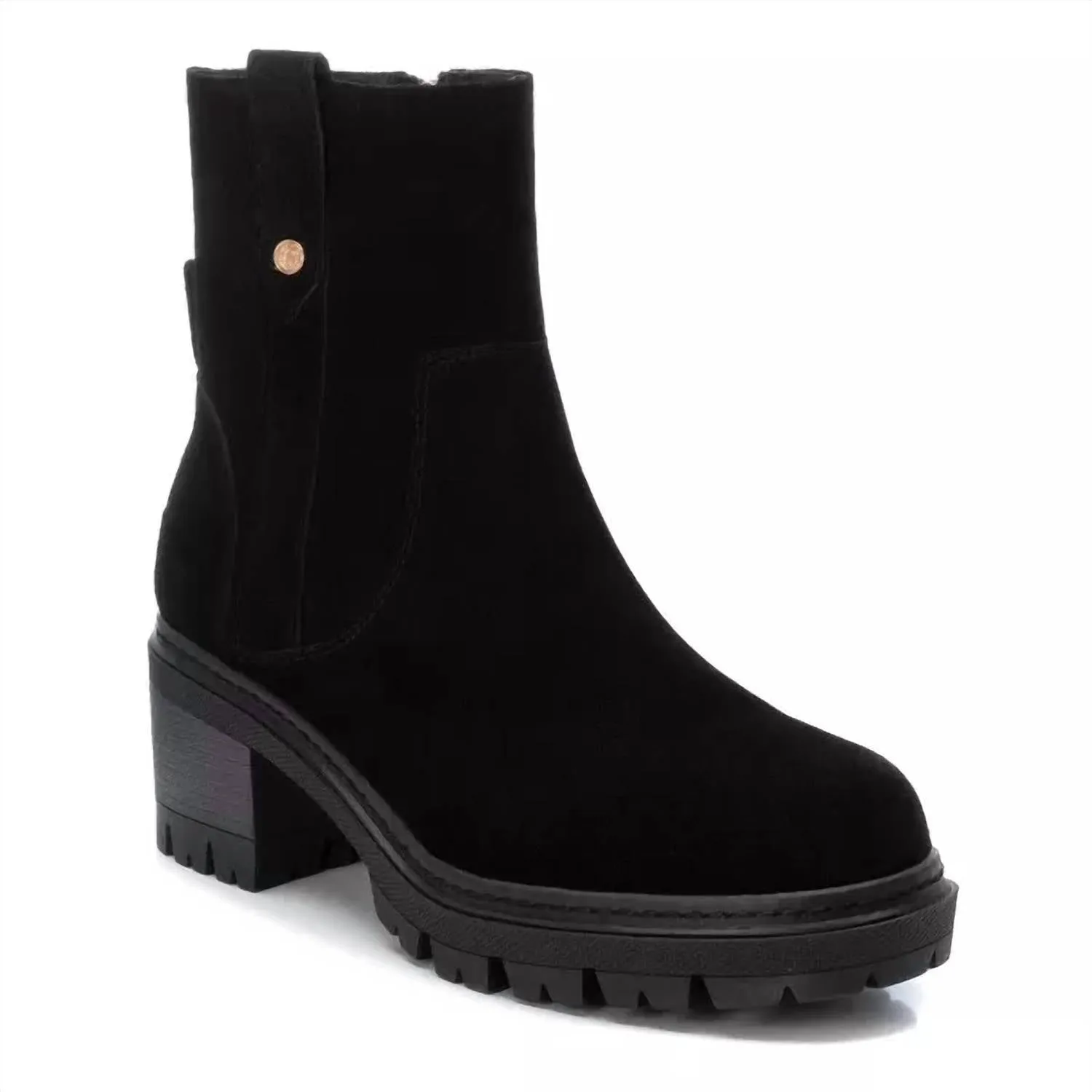 Minimal Design Women's Carmela Suede Booties In Black