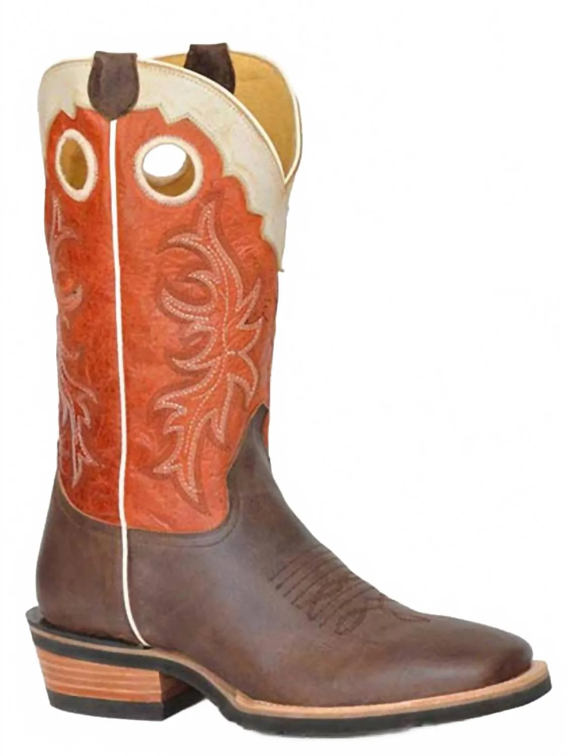 Torsional Stability Everyday Style Men's Roughstock Boot In Tan/orange