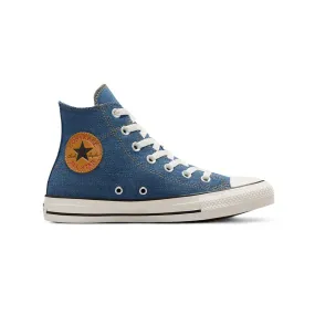 Traction Enhanced Pattern Converse - Women's Chuck Taylor All Star Denim High Top Shoes (A12046C)