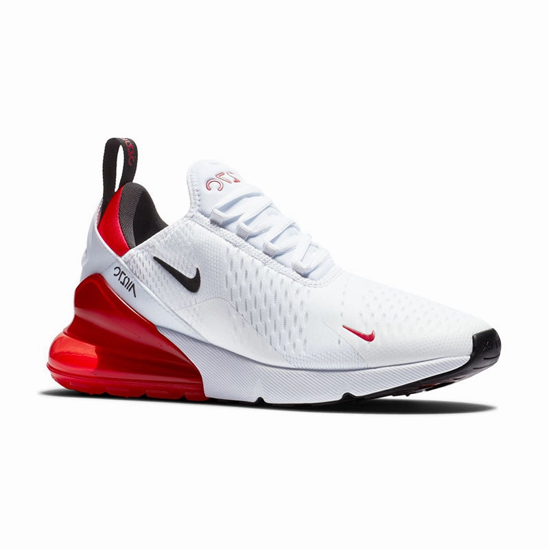 Men's Air Max 270 White/Black/Red Glam support Extra Padding