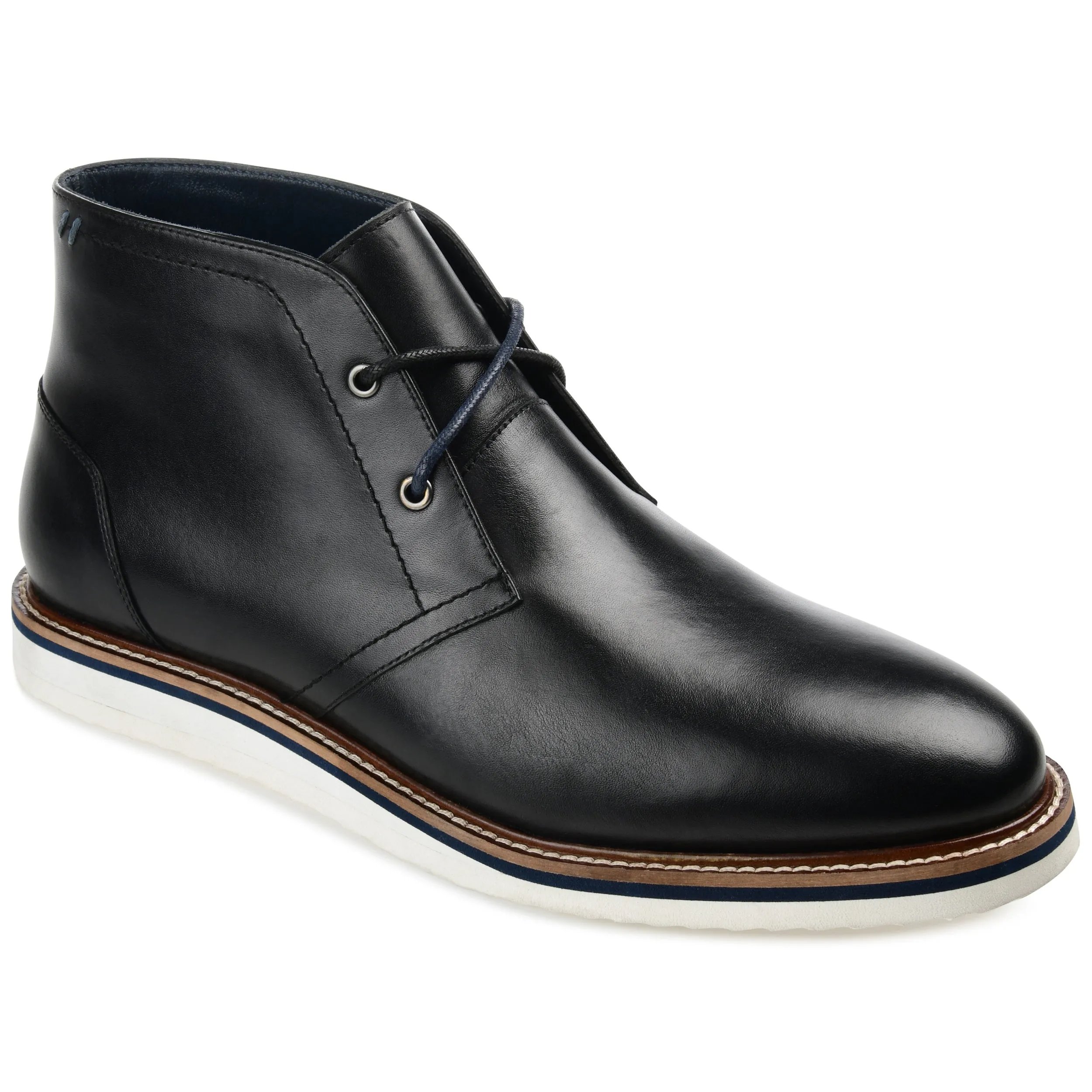 Leather Material Quick Drying River Crossing Thomas & Vine Keegan Plain Toe Chukka Boot