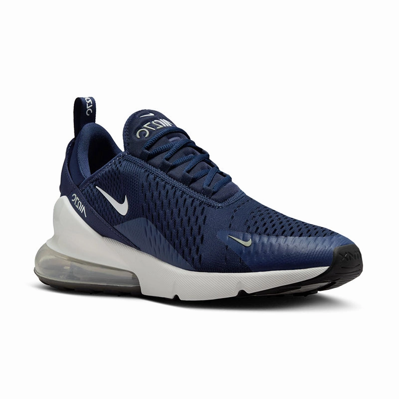 Men's Air Max 270 Midnight Navy/White Built For Speed Dual Density Foam