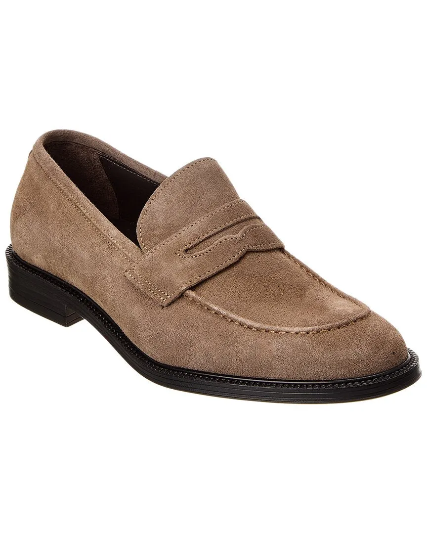 M by Bruno Magli Dorzano Suede Loafer streamlined look City Style