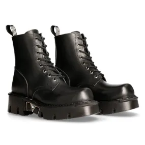 Hard Wear M-MILI084N-S Leather Platform Boots