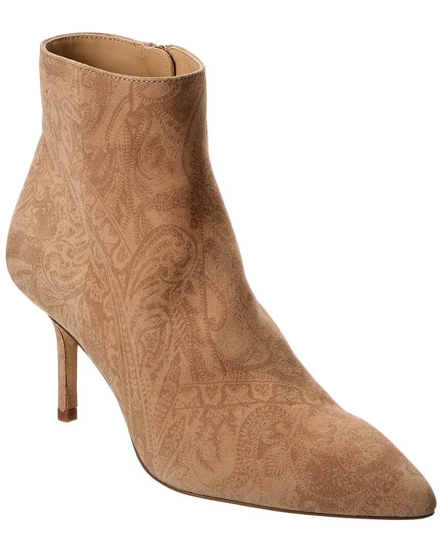 L'AGENCE Aimee Suede Bootie Moisture wicking