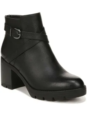 Tear Resistant Upper Dynamic Flex Construction Madalynn BKL Womens Faux Leather Buckle Booties