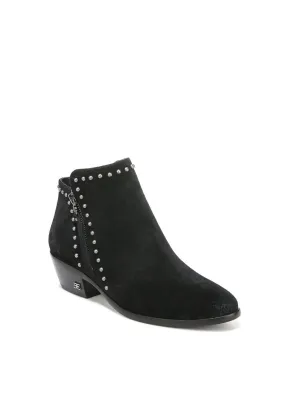 Comfort footbed Women's Paola Ankle Bootie In Black Suede