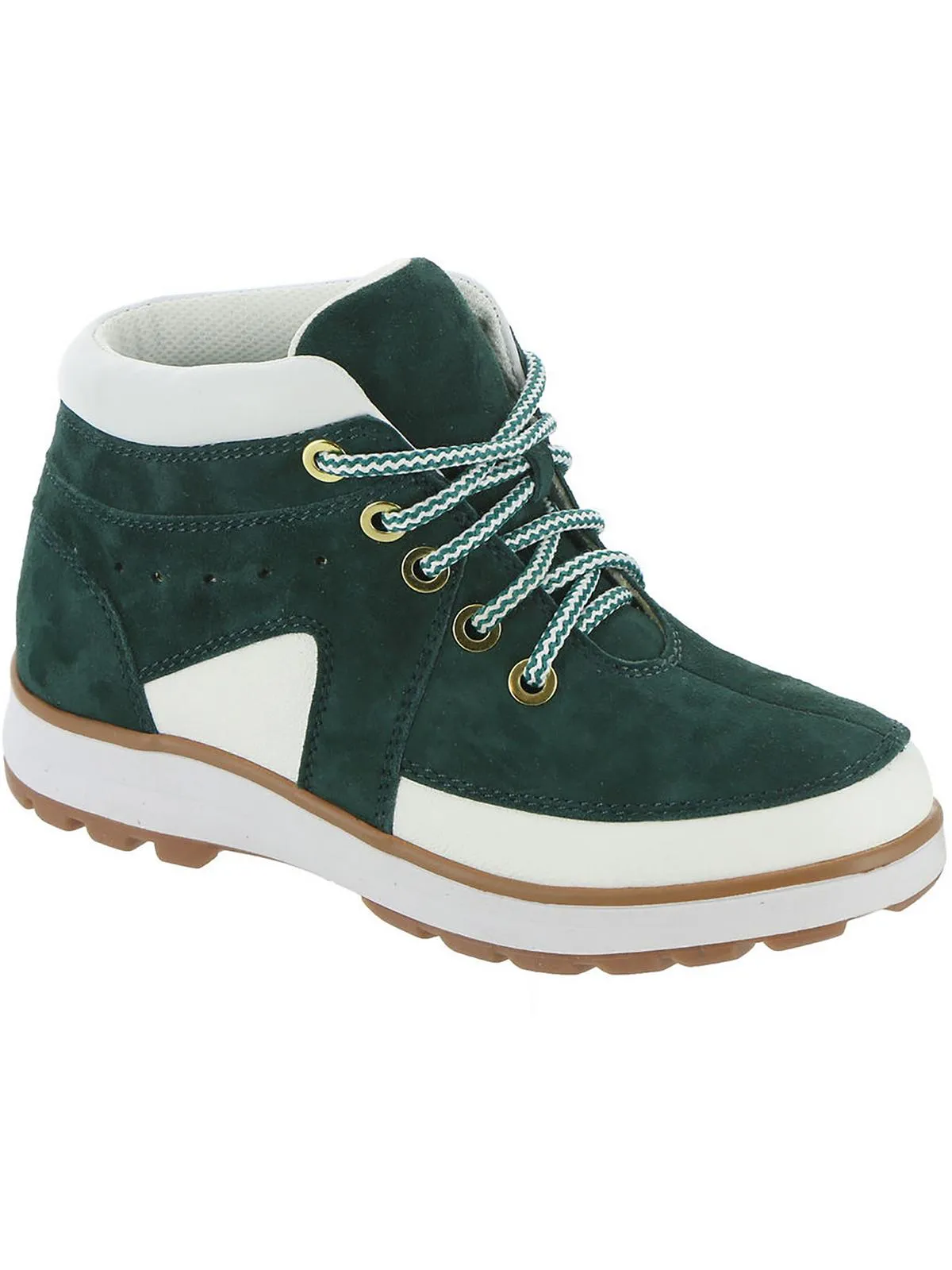 Mazie Womens Leather Round Toe Ankle Boots Quick Drying Cold Weather Commuter