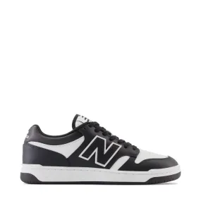 New Balance Men's 480 Sneaker in White with Black Airflow Optimized