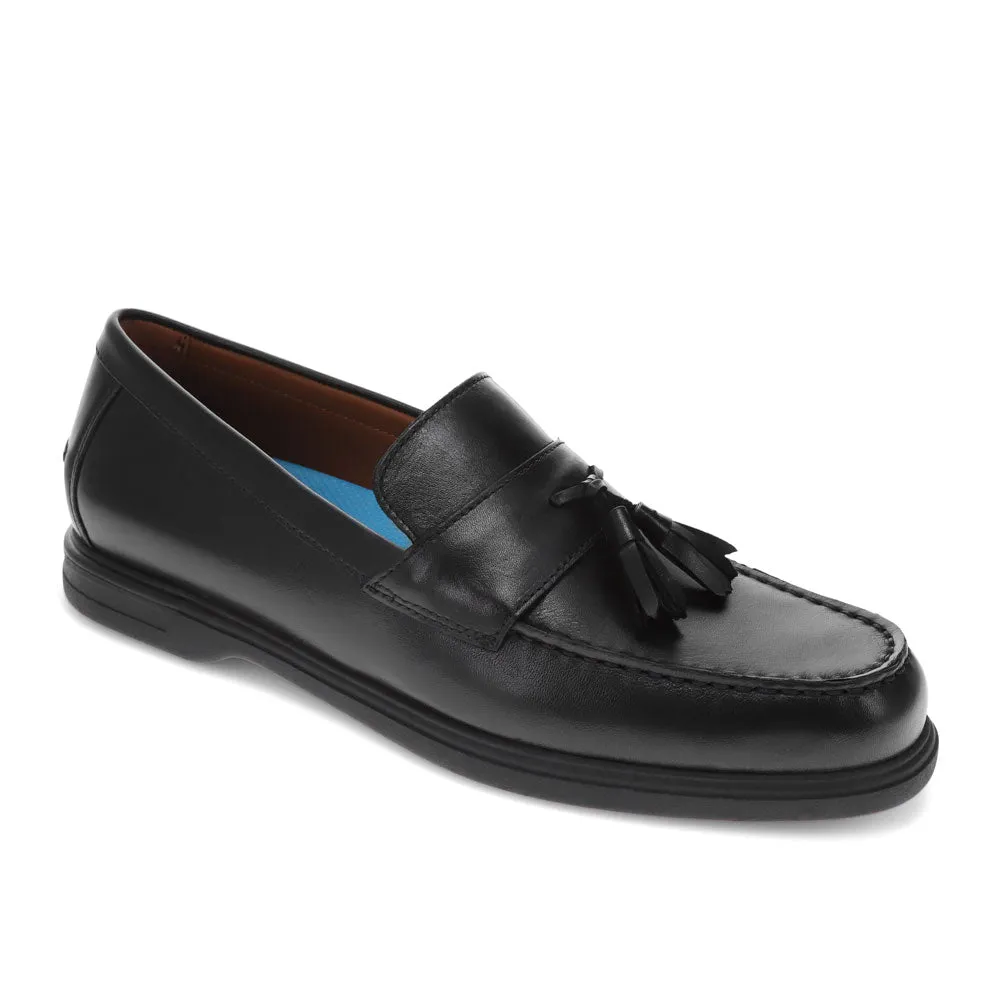 Dockers Mens Woodward Genuine Leather Dress Casual Tassel Loafer Shoe Comfort Grip