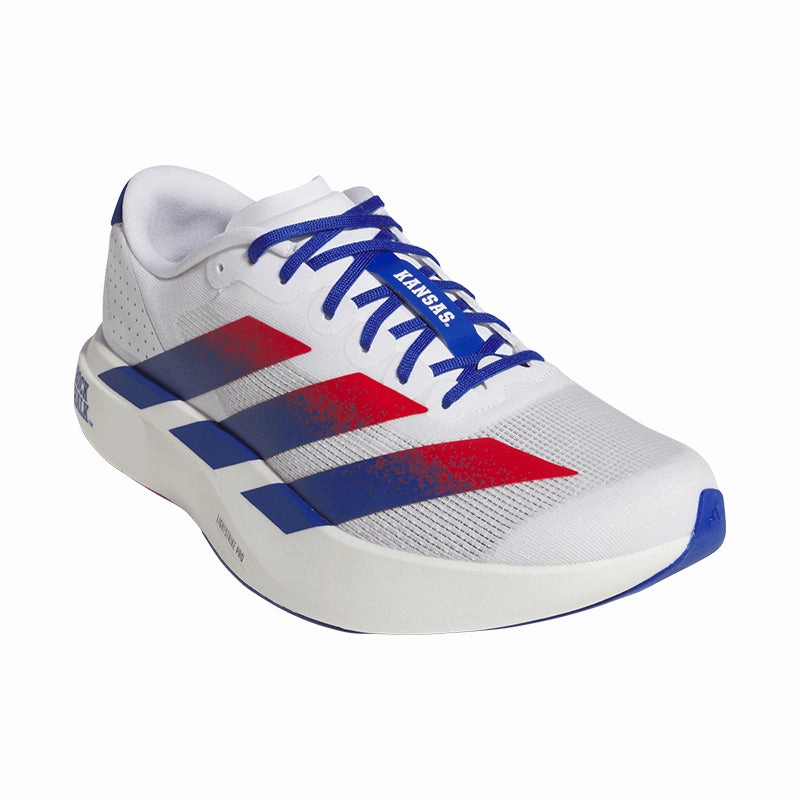 Men's Adizero EVO SL Kansas White/Blue/Crimson Move Swiftly