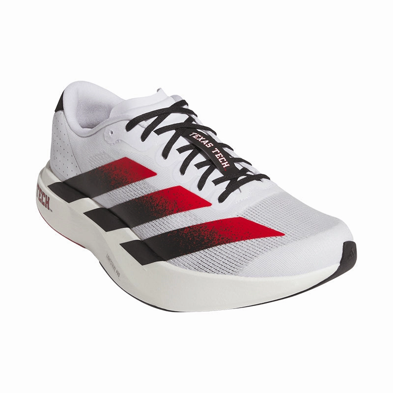 Minimalist Stitch Design Men's Adizero EVO SL Texas Tech White/Black/Scarlet