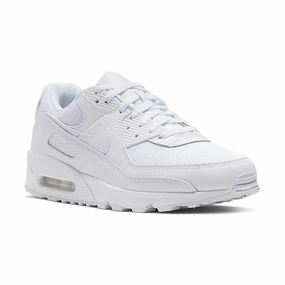 Strong Stitching Abrasion Resistant Construction Men's Air Max 90 White/White