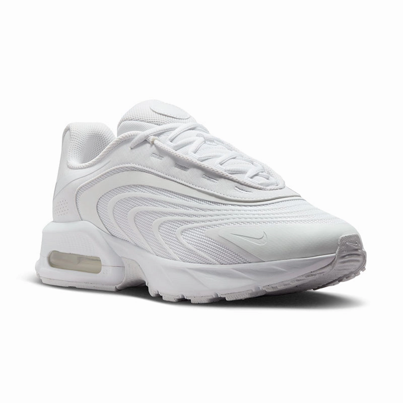 Men's Air Max Fire White/White Elastic laces Tidy Aesthetic