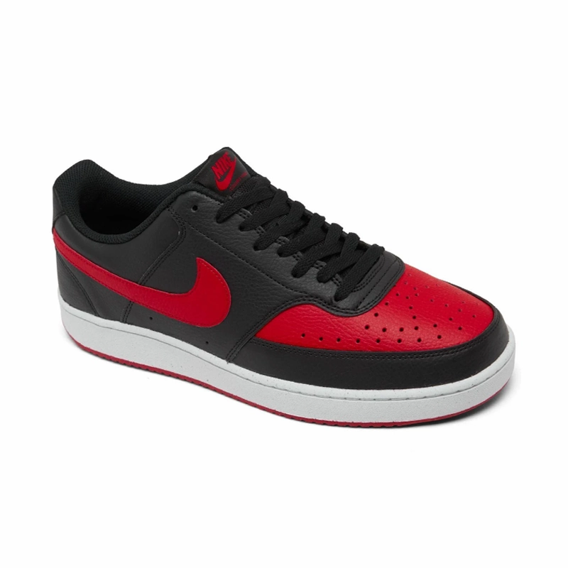 Men's Court Vision Low Next Nature Black/Red/White Urban Stylewear