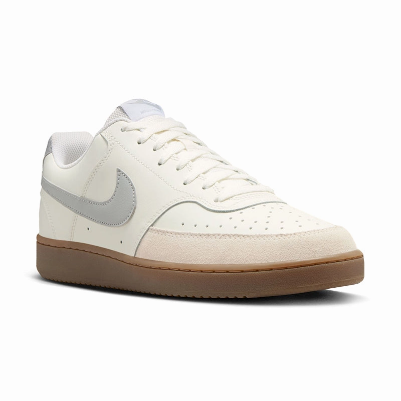 Men's Court Vision Low Sail/Smoke Grey/White casual sneakers