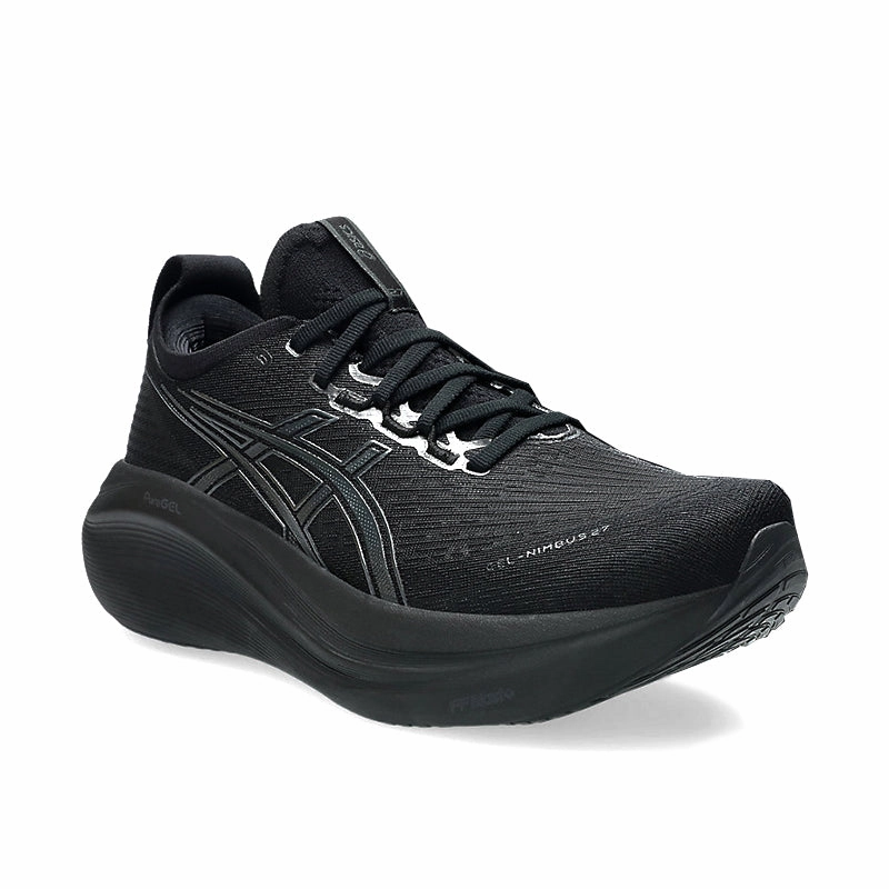 Stable Step Cushioned Feel Men's Gel-Nimbus 27 (WIDE) Black/Graphite Grey