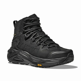 Men's Kaha 3 GORE-TEX Black/Black running on trail running on hilly terrain shoes