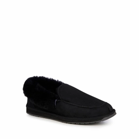 Weekend Comfort Cloud Like Men's Platinum Murray Fold Down Slipper In Black
