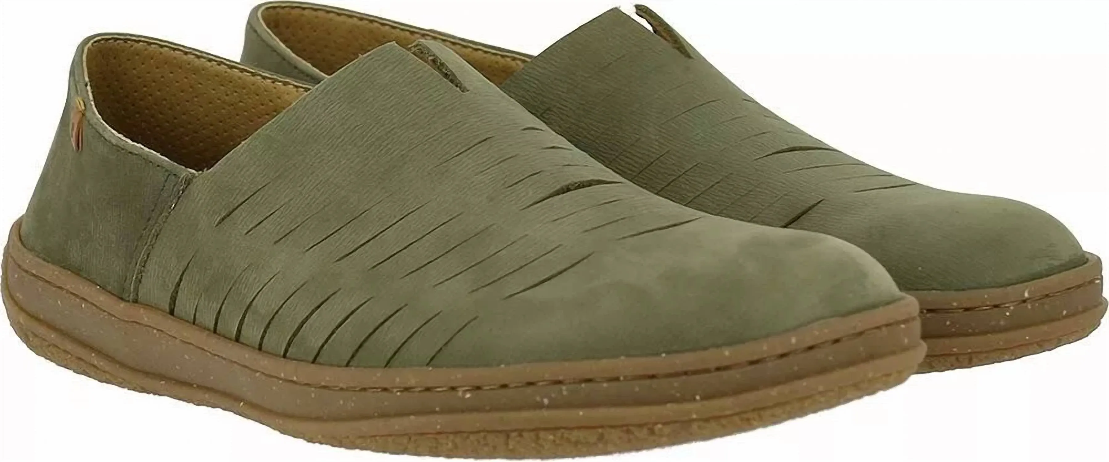 Men's Amazonas Pleasant Slip-Ons In Kaki Quick Move Fit Soft Lining