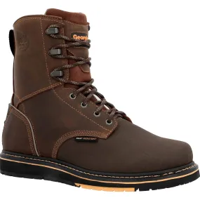 Light support Quick Drying Weather Resistant User Men's Amp Lt Power Wedge Roofer Work Boot In Brown