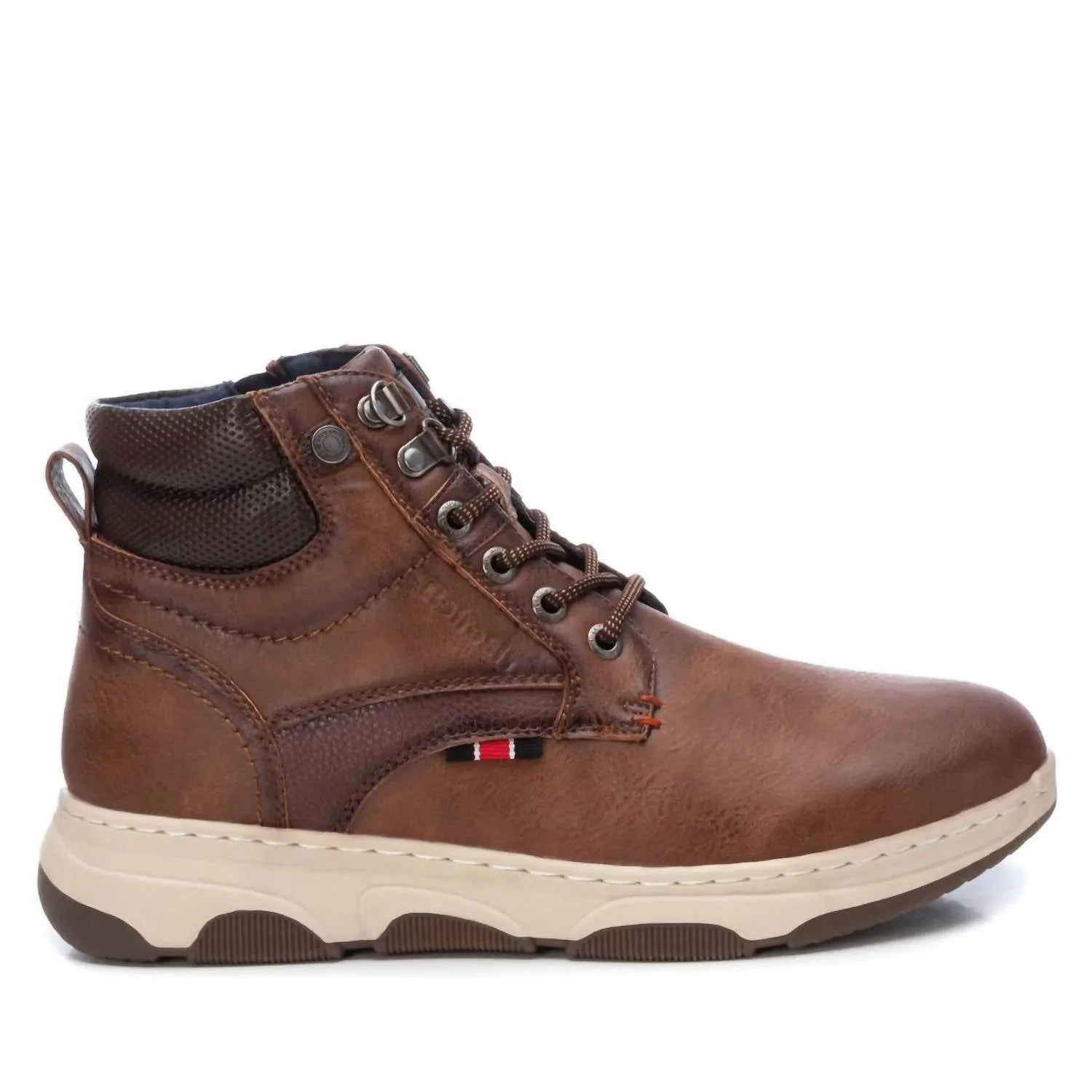 Men's Ankle Boots In Chocolate Reinforced Form Mountain Climber