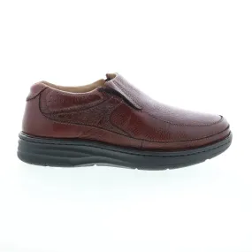 Men's Bexley Loafer In Brown Tumbled Nappa Comfort Ready Slip Comfort Fit Travel
