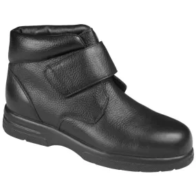 Men's Big Easy Boot In Black Tumbled Leather Work Function Quiet Sole