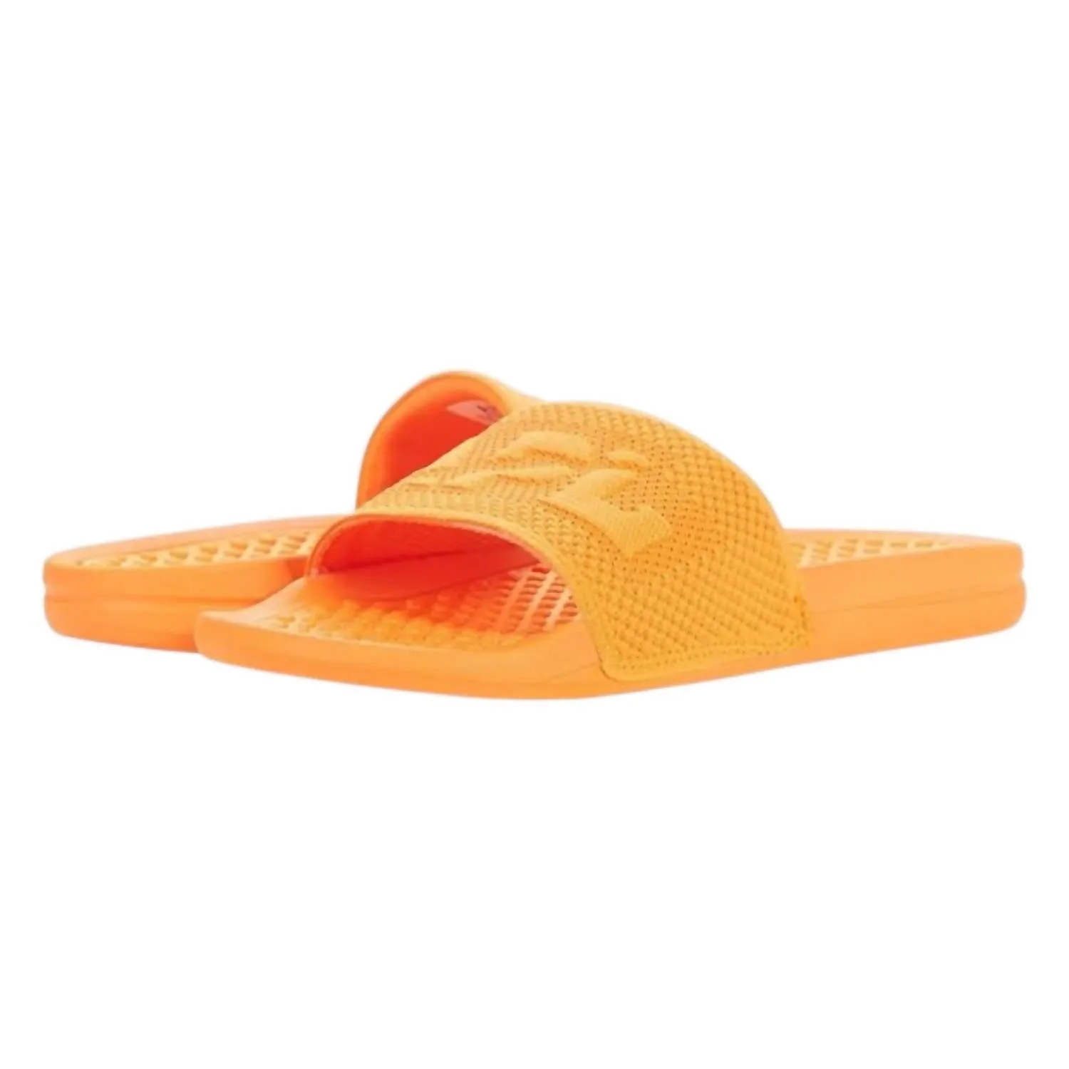 Elastic Backstrap Chill Step Men's Big Logo Techloom Slide In Orange